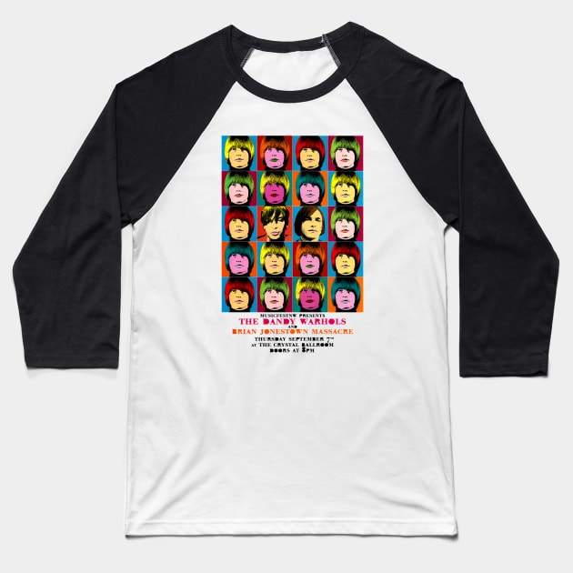 Brian Dandy Jonestown Warhols Massacre Baseball T-Shirt by Scum & Villainy